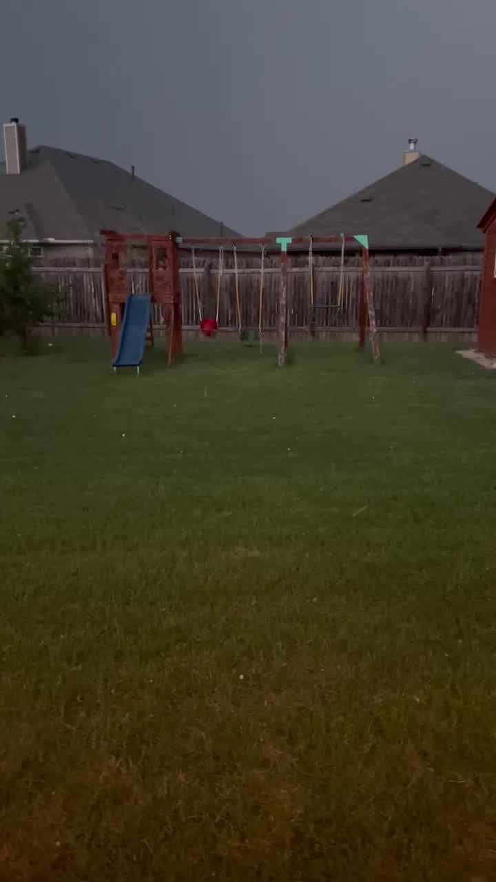 Texas weather: Hail in San Marcos