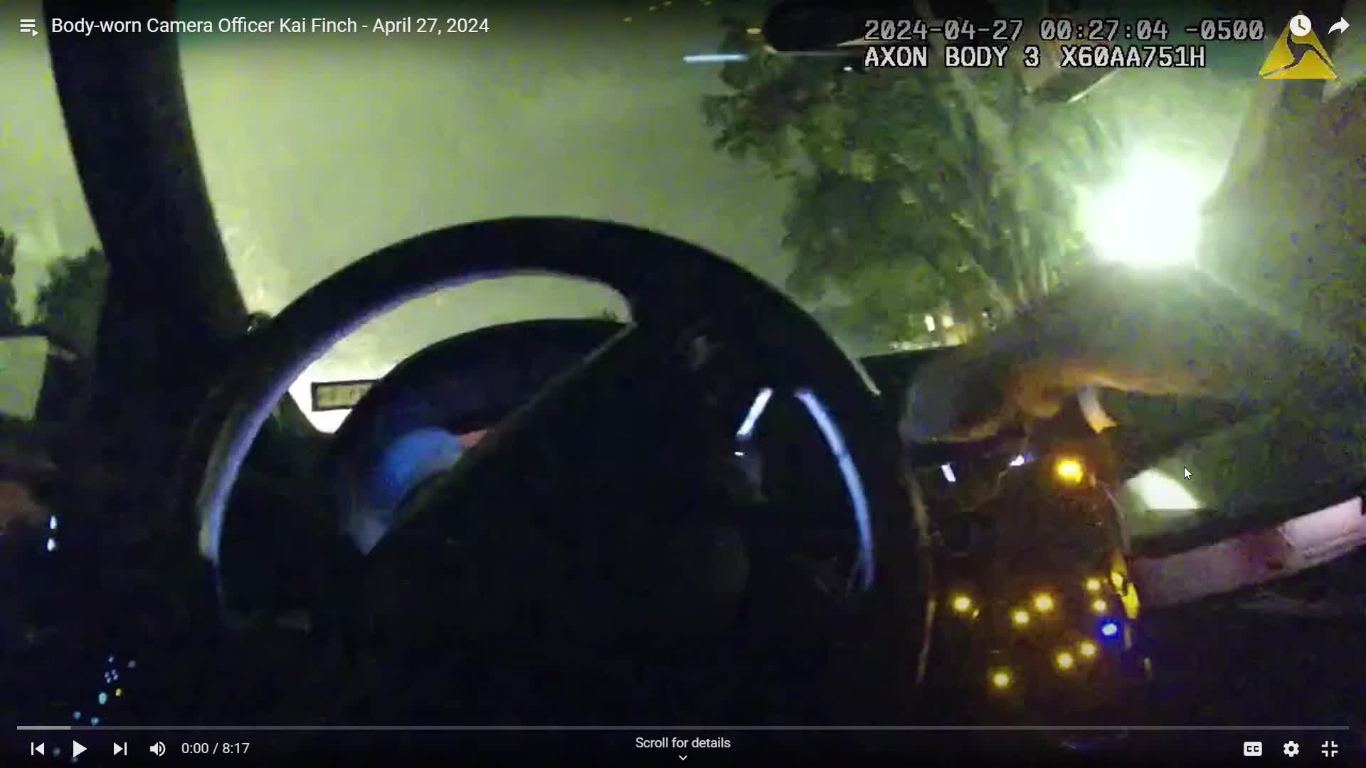 Bodycam footage from officer involved shooting