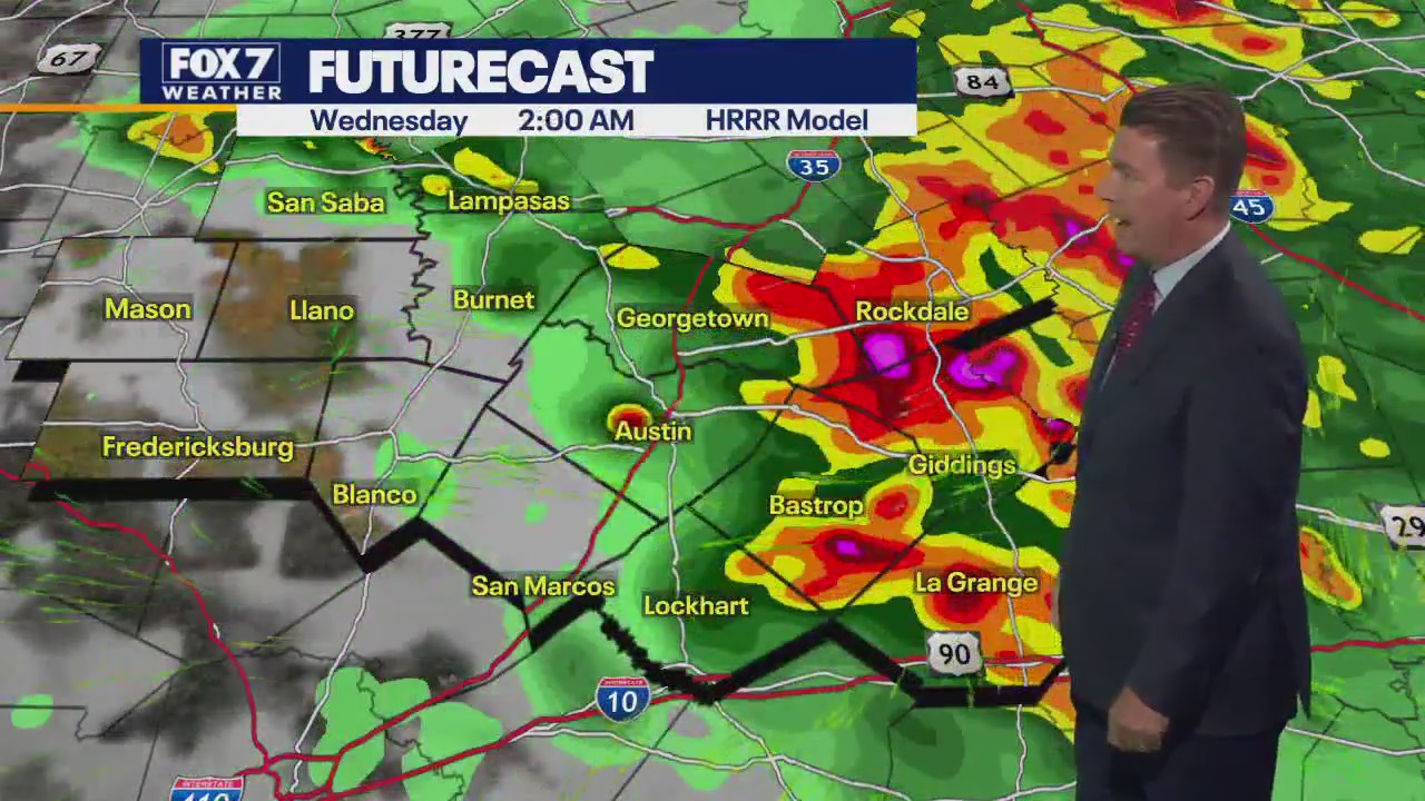 Austin weather: Large hail possible