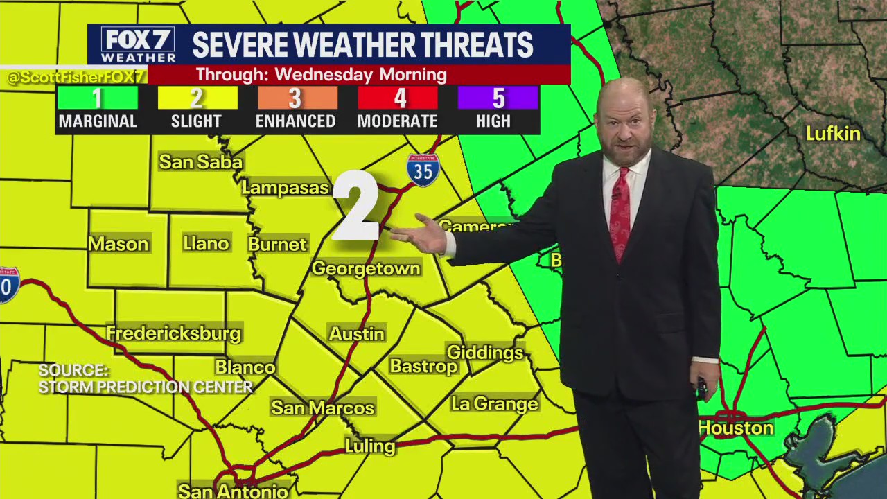 Austin weather: Severe storms possible