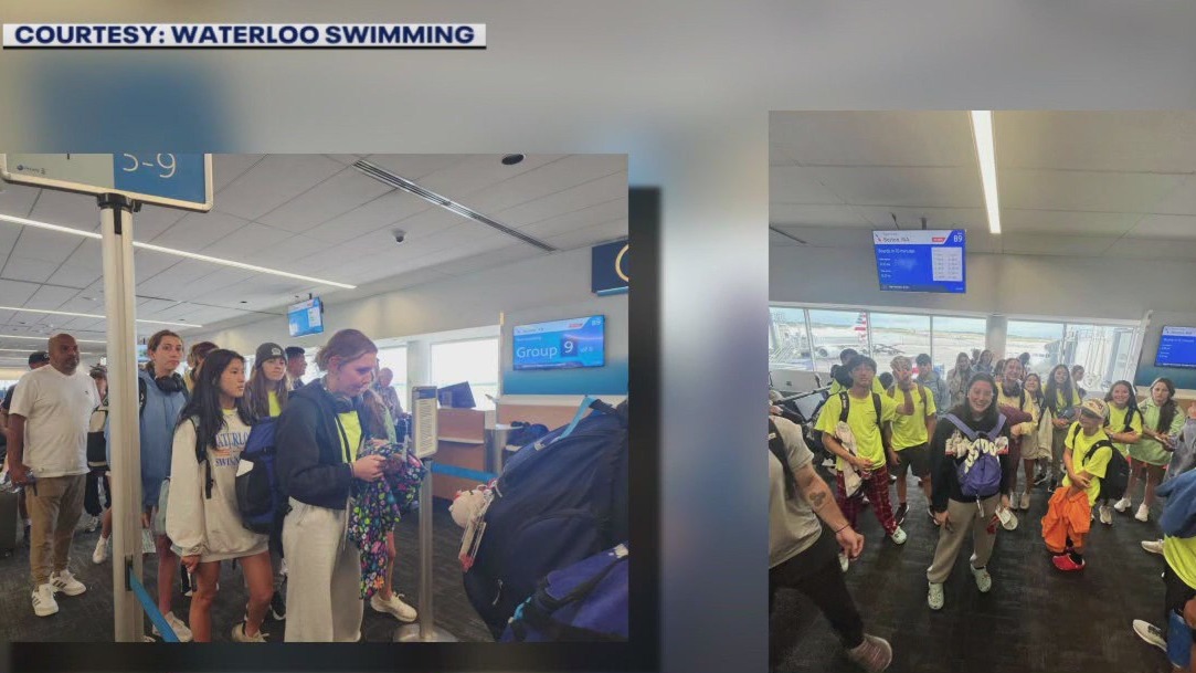 Waterloo Swimming team has travel nightmare