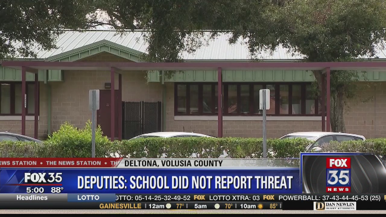 Deputies say school did not report shooting threat