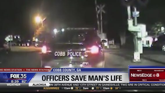 Officers in Georgia save man's life