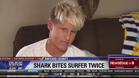 Teen surfer bitten twice by shark