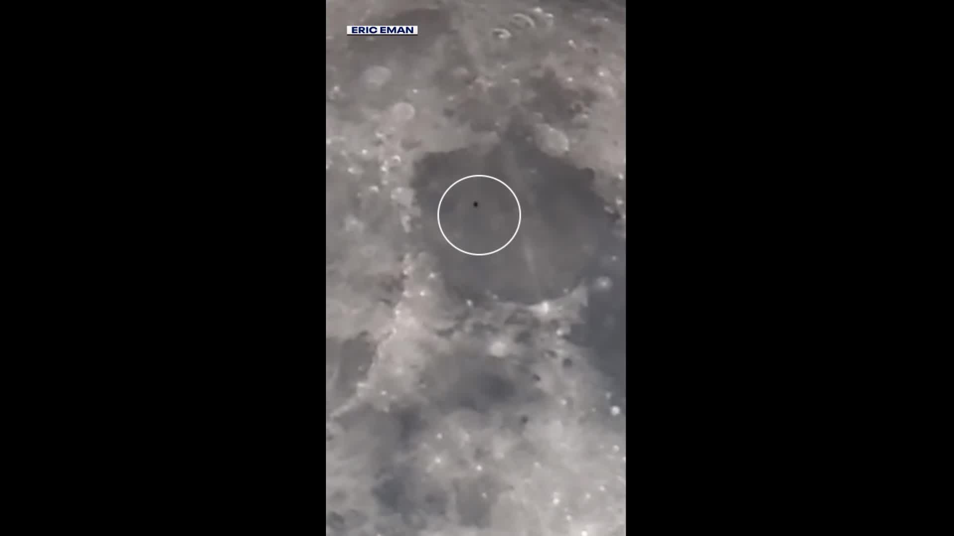 Unidentified object seen moving across Moon