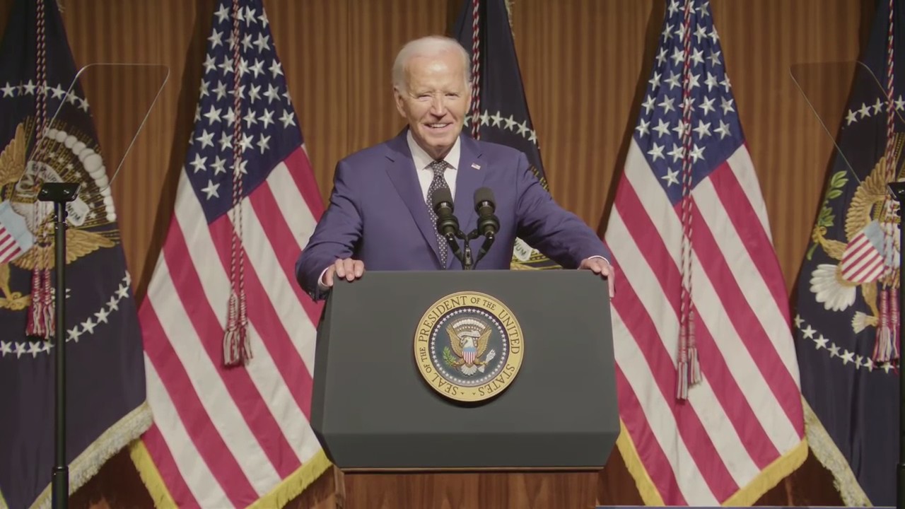 President Biden speaks at LBJ Library
