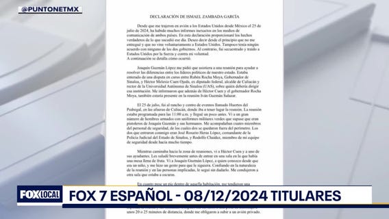 FOX 7 Espa?ol - 08/12/2024 Titulares