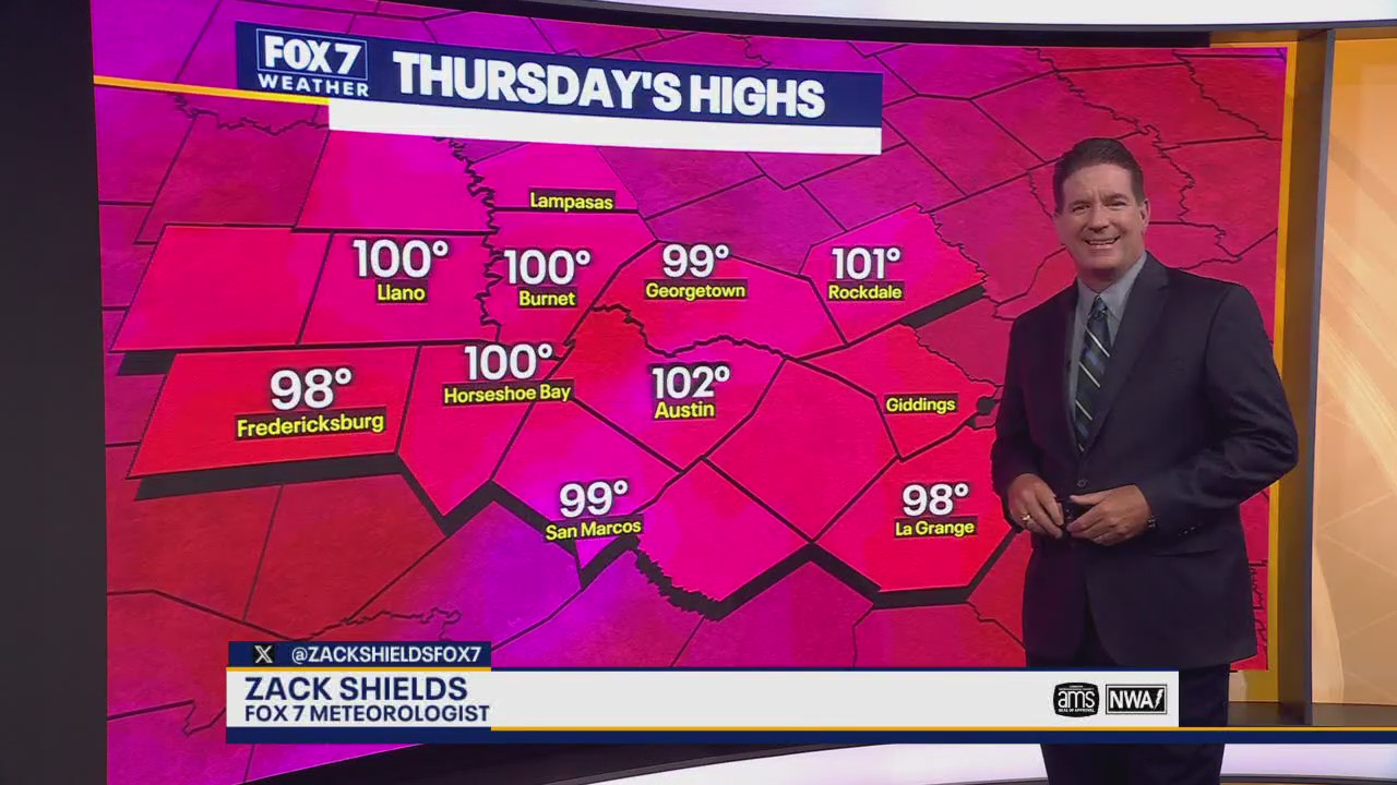 Austin weather: Triple digit heat continues