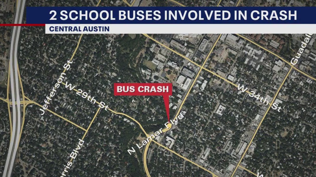 School buses involved in crash