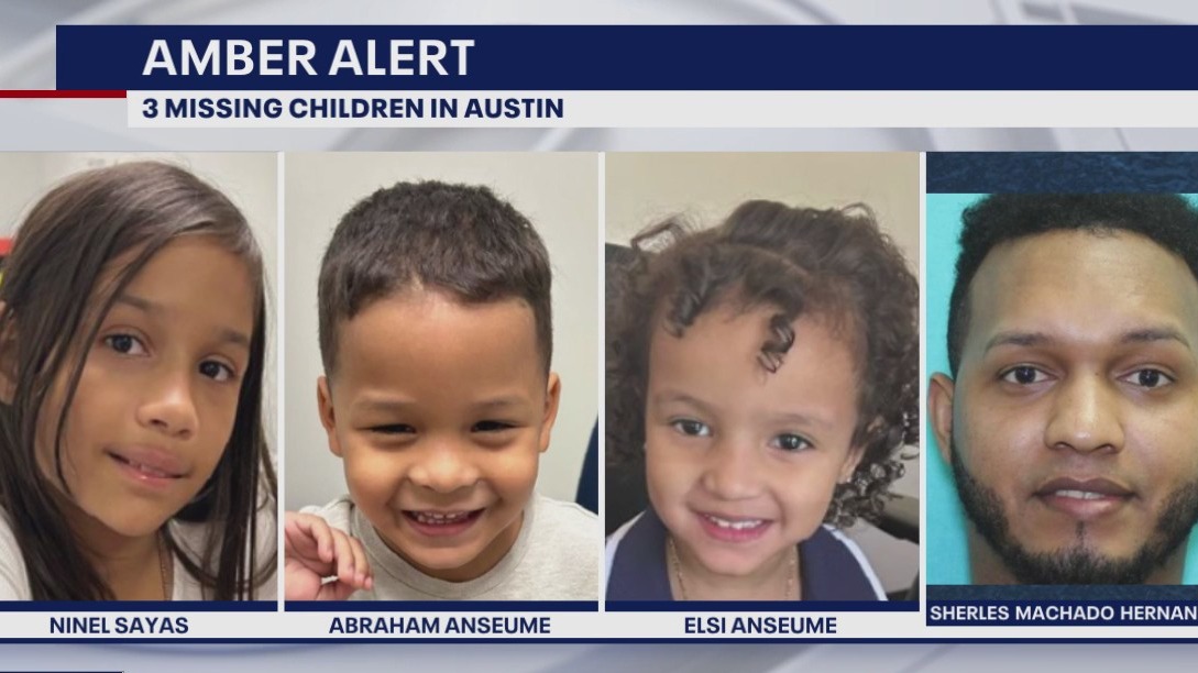 AMBER Alert issued for 3 children from Austin