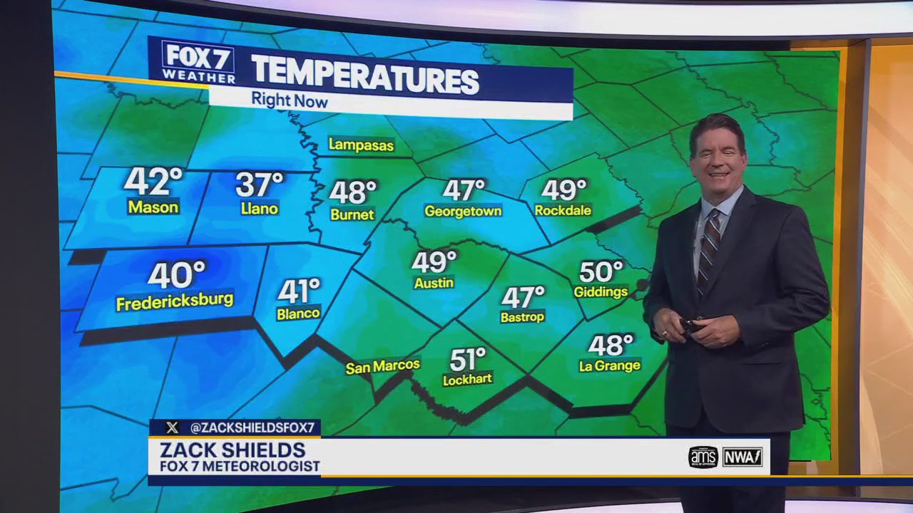 Austin weather: Chilly start to the day