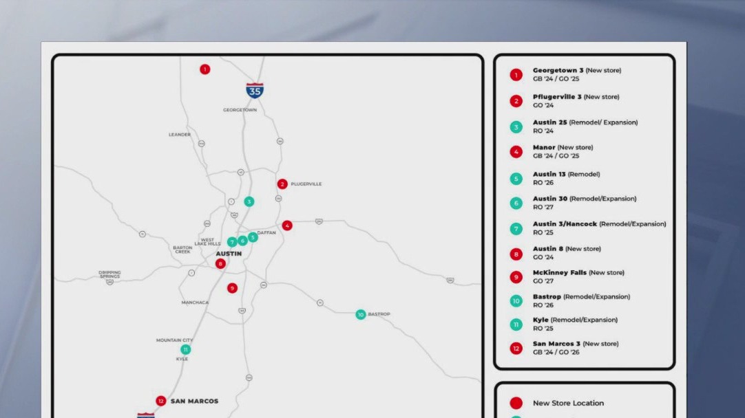 H-E-B to open new stores