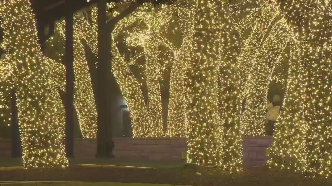 Holiday lights across Central Texas