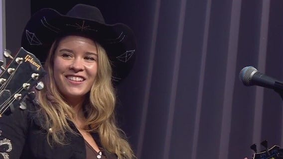 Ruby Dice performs in FOX 7 Austin studios