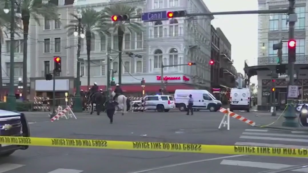 Latest on New Orleans truck attack