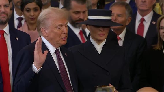 Donald Trump sworn-in as president