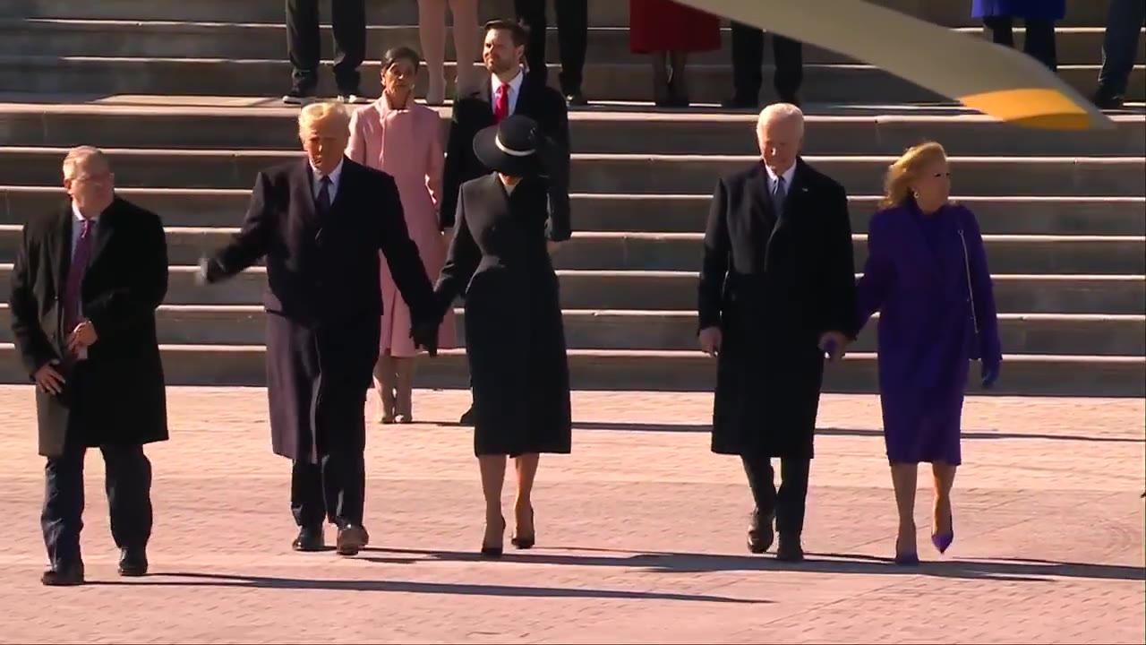 Biden, Harris depart Capitol after Trump inauguration