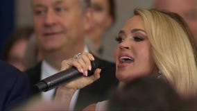 Carrie Underwood performs 'America the Beautiful'