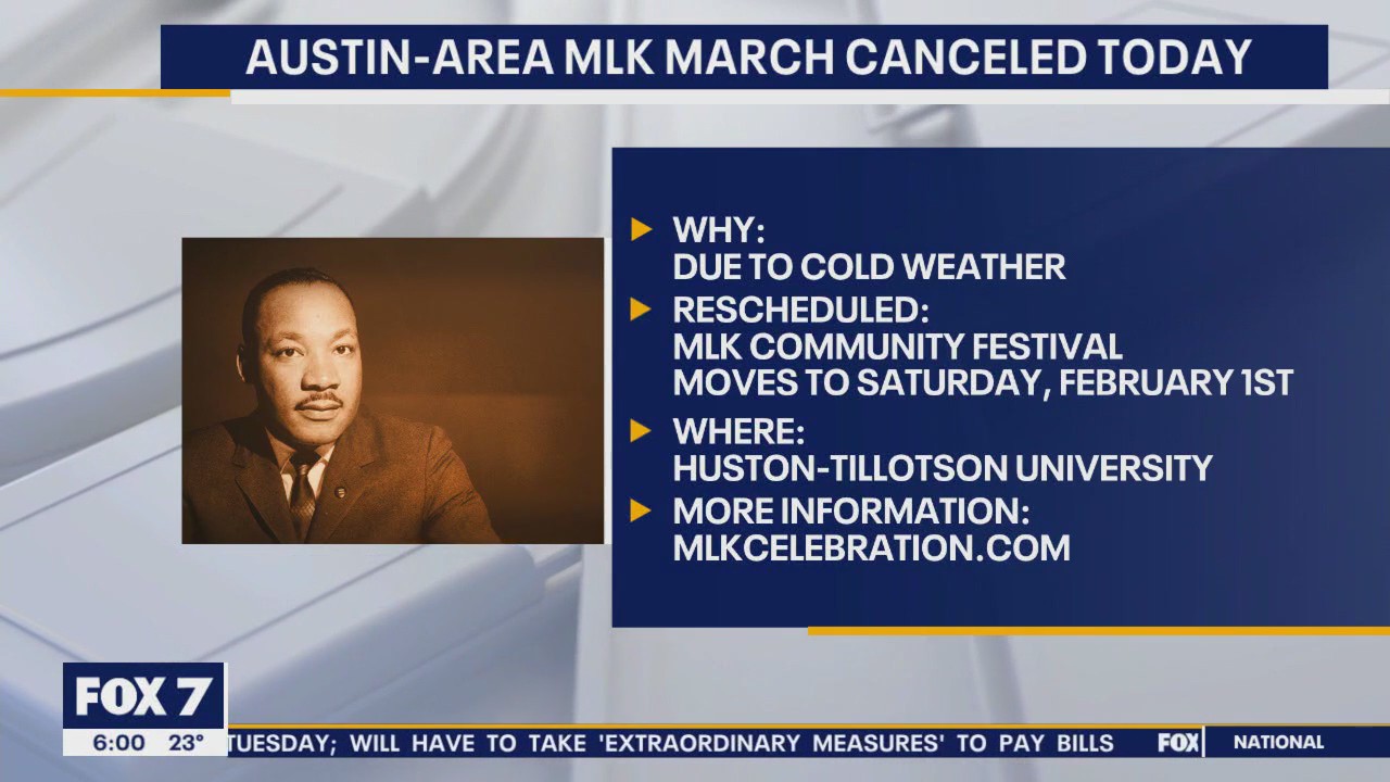 MLK Day: Austin-area march canceled due to weather