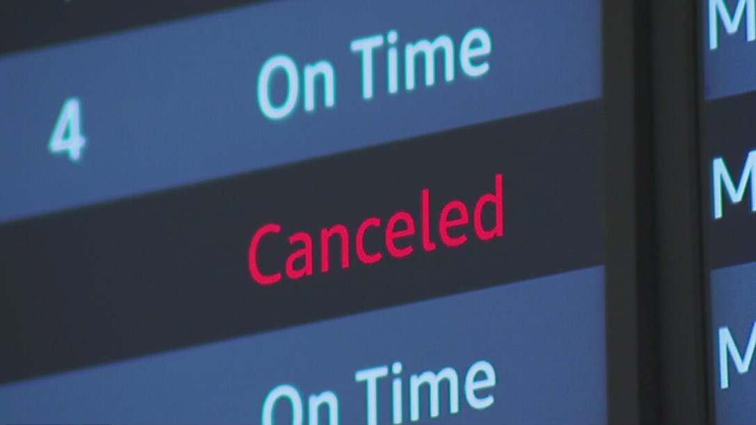 Flights canceled due to winter weather