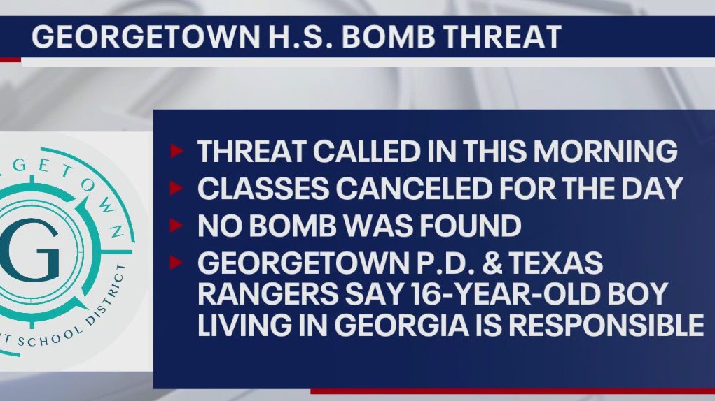 Teen admits to making bomb threat at Georgetown HS