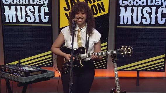 Jackie Venson performs in FOX 7 Austin studios