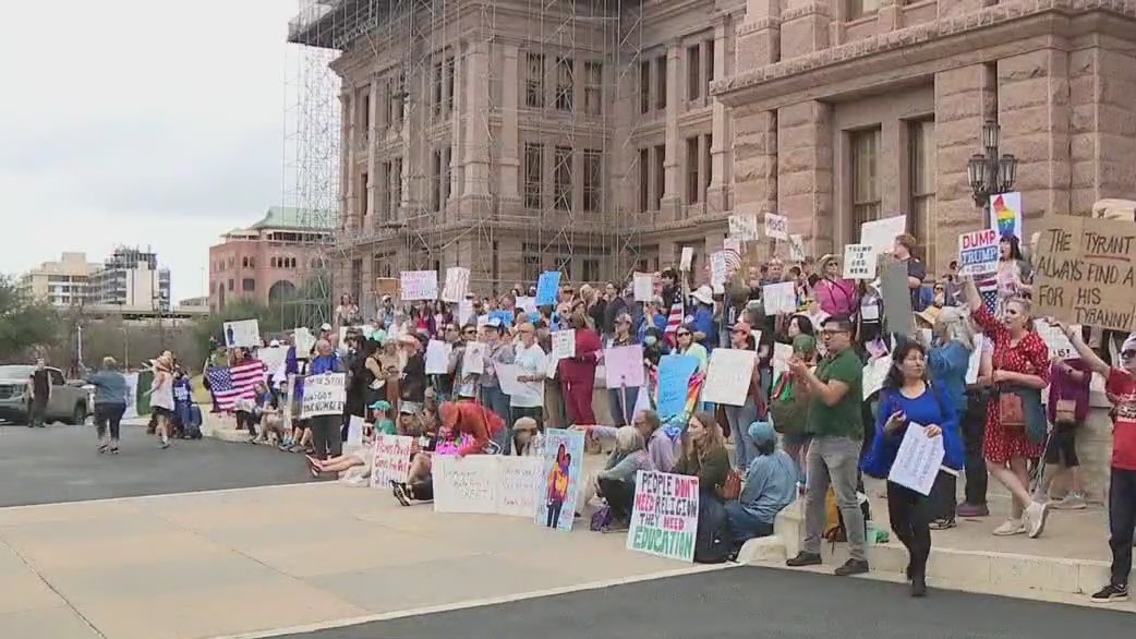Protests against Trump's policies in Austin