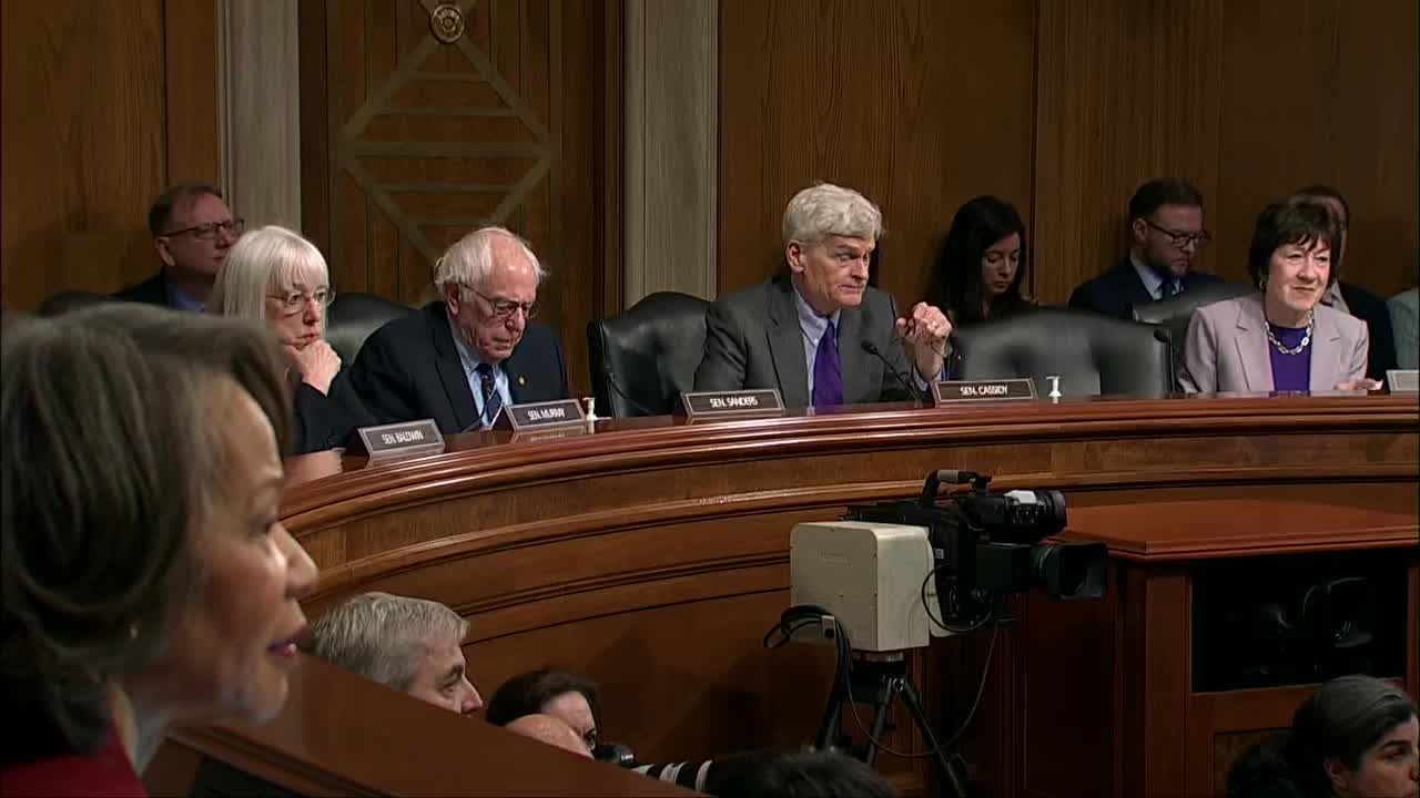 Linda McMahon introduced at Senate hearing