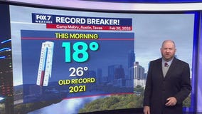 Austin weather: Record breaking cold