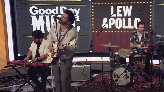 Lew Apollo performs in FOX 7 Austin studios