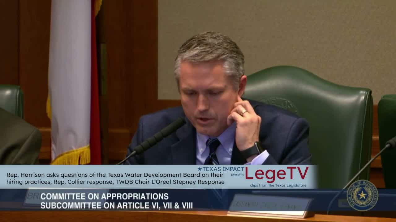 TX Water Development Board leader DEI accusations
