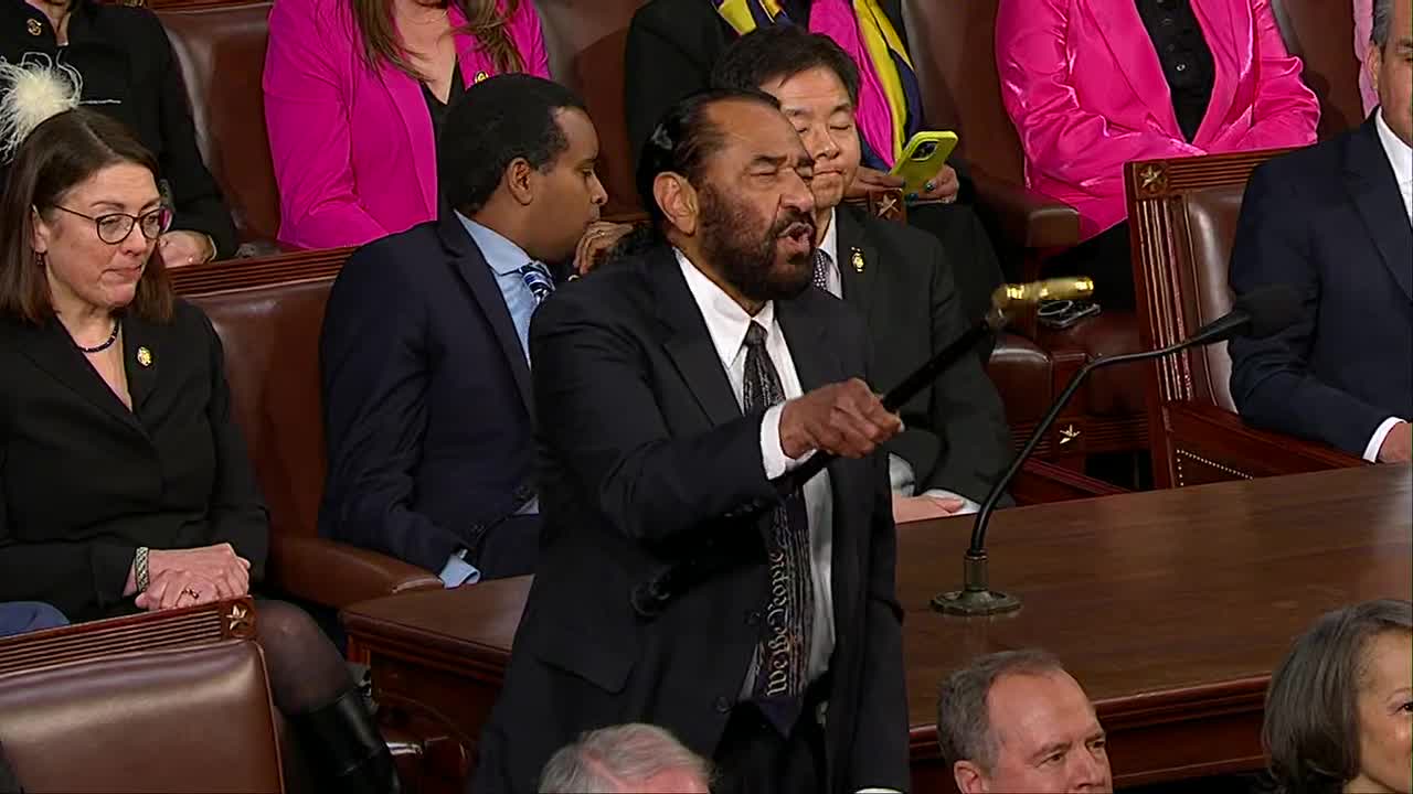 Texas Rep. Al Green removed from Trump speech