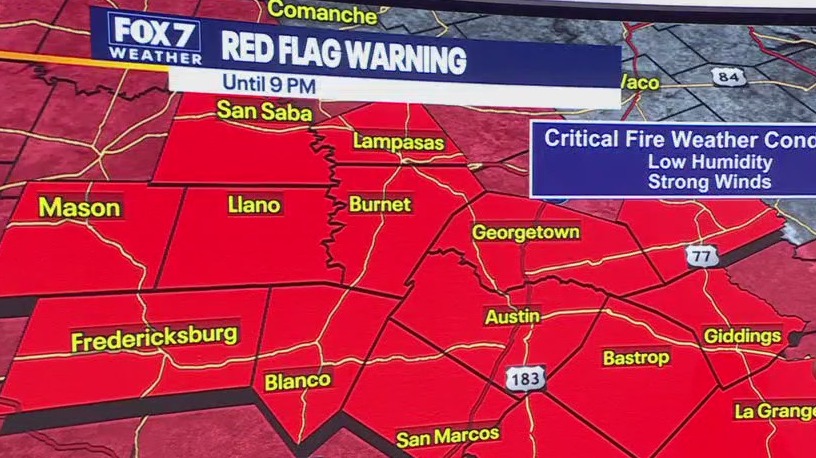 Austin weather: Red Flag Warning | FOX 7 Austin