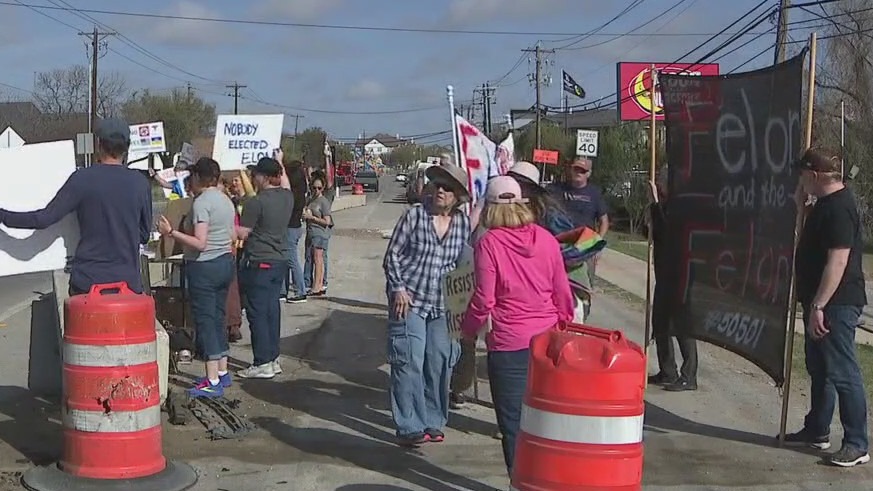 Tesla protest in Austin
