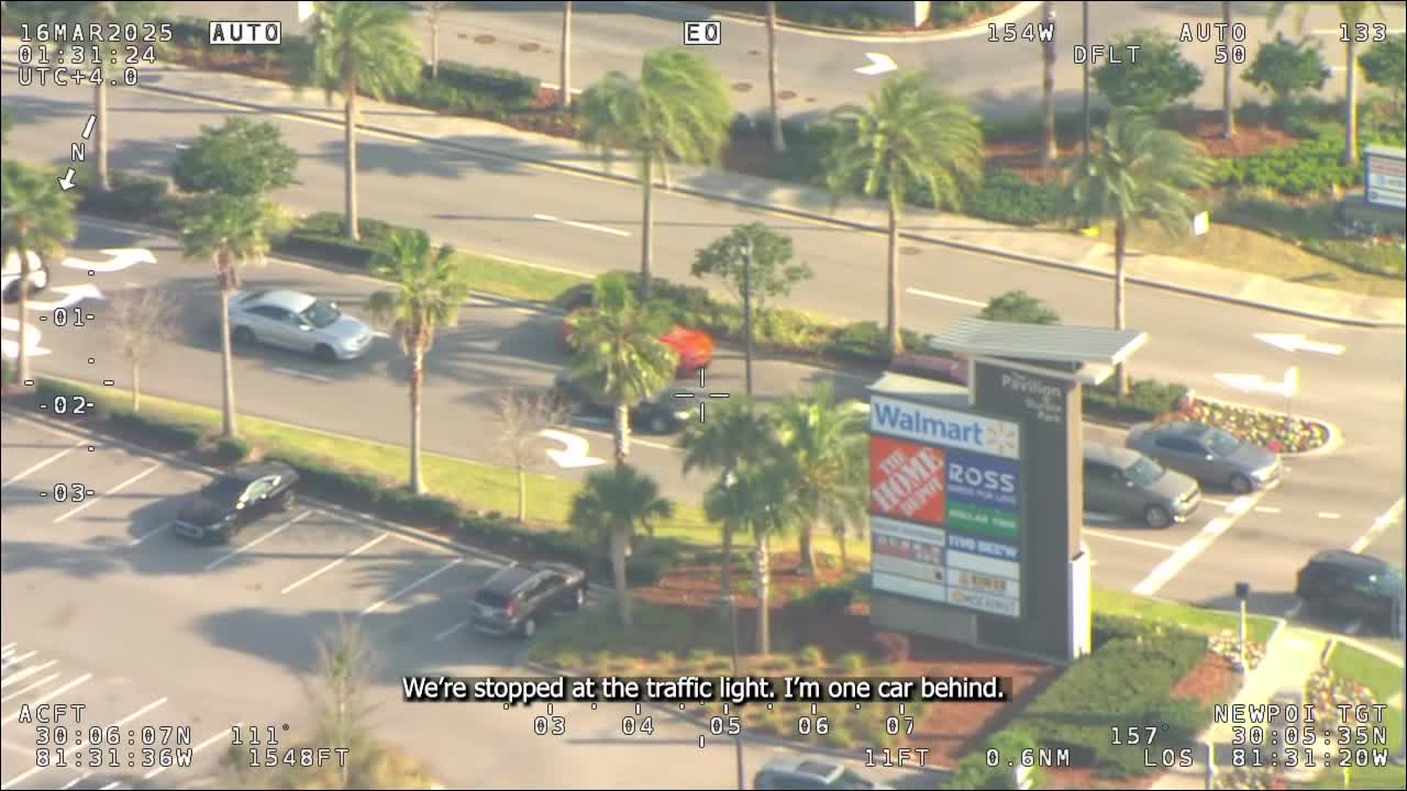 St Johns police chase of Texas male suspect with 5 warrants