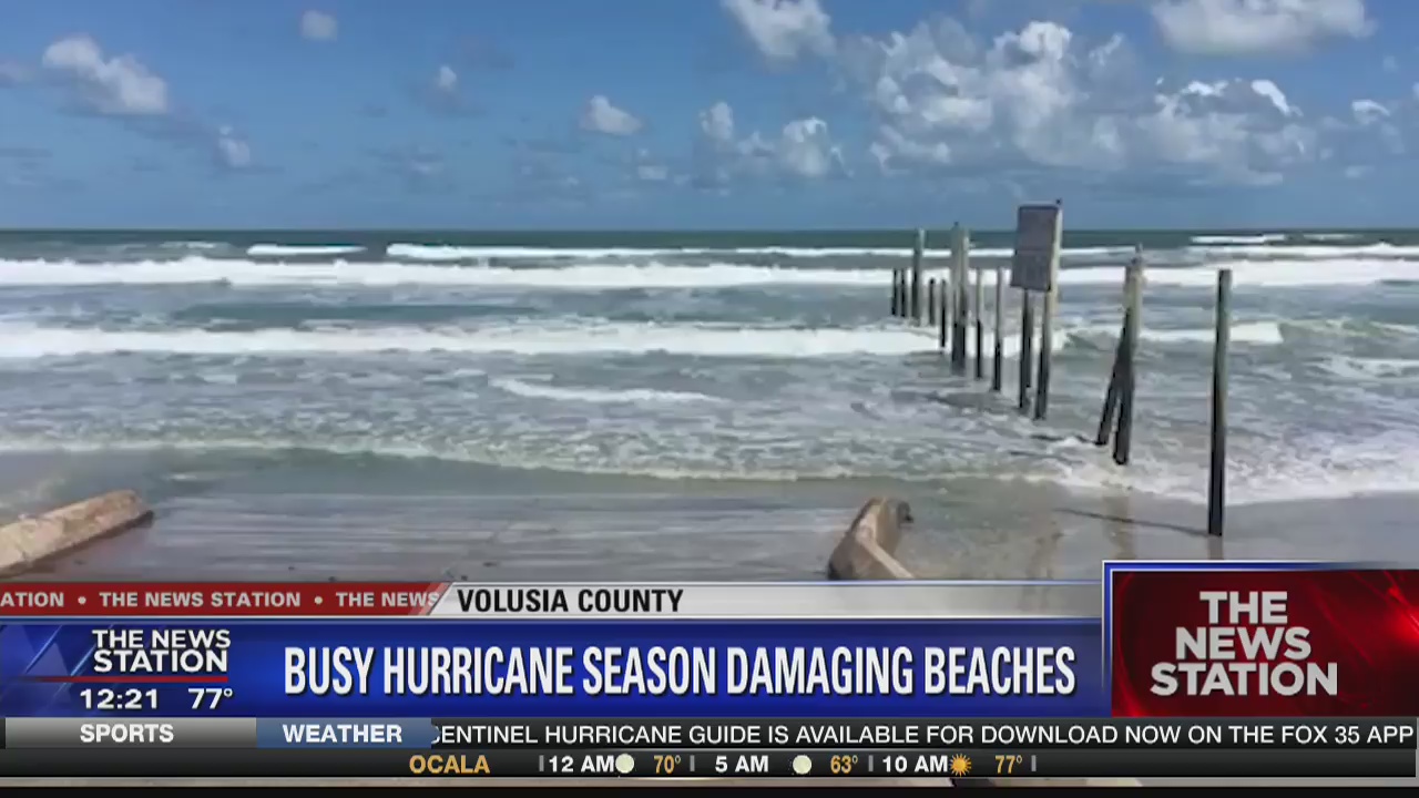 Hurricanes taking toll on Florida beaches