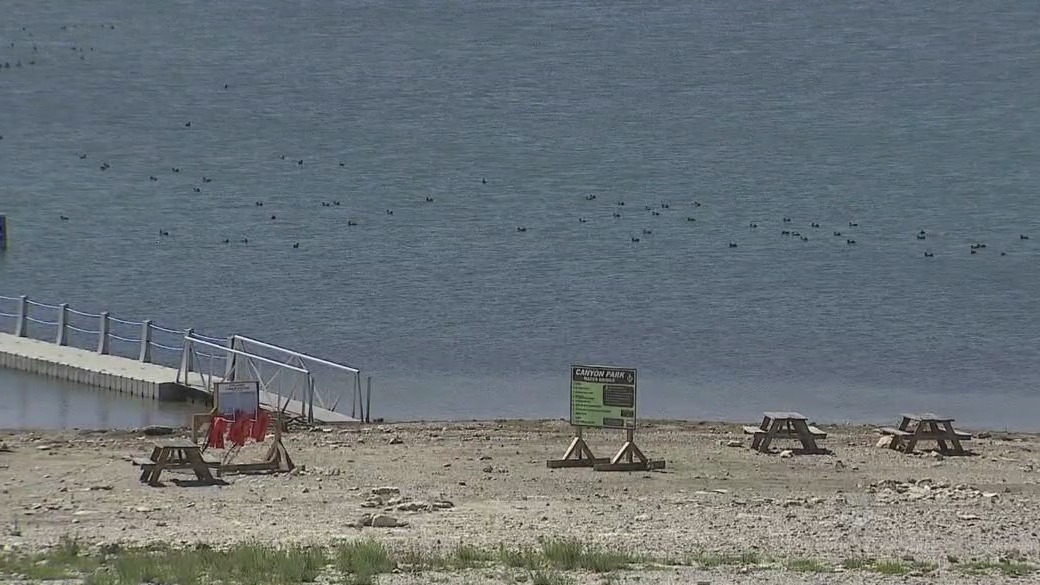Canyon Lake at its lowest level