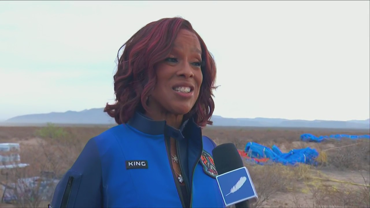 Blue Origin space launch: Gayle King interview