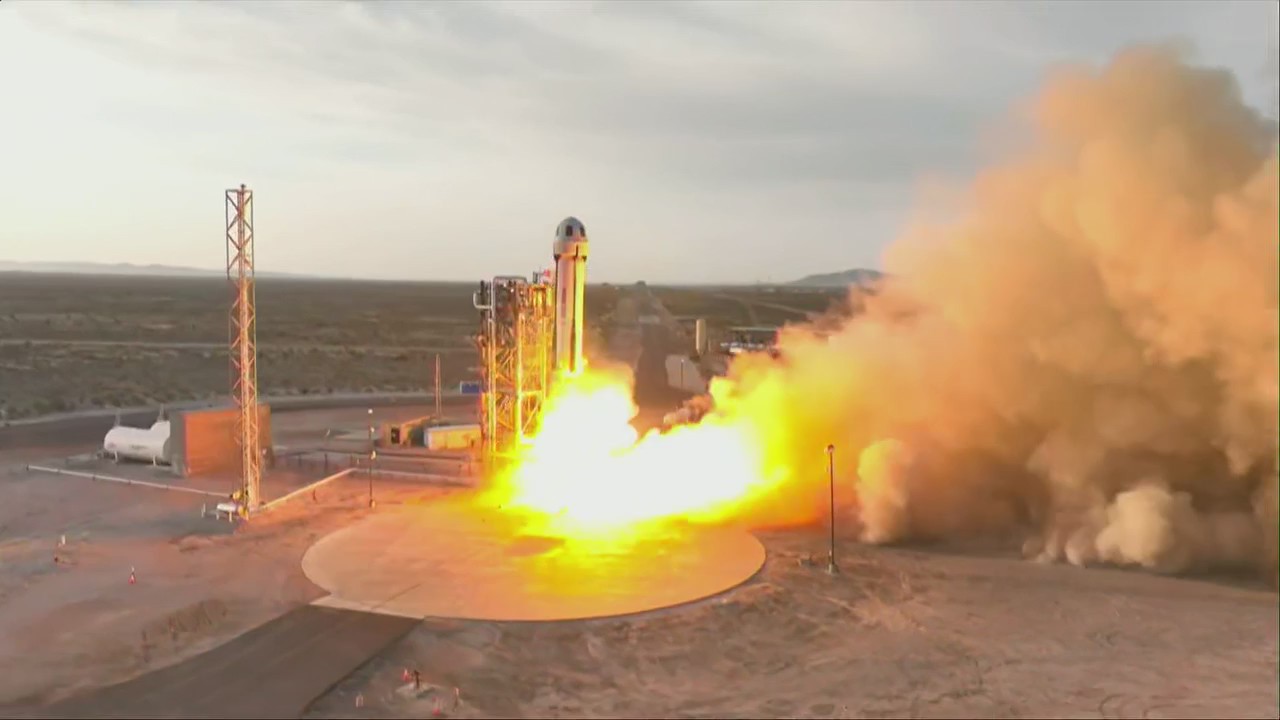 Blue Origin space launch with all-female crew