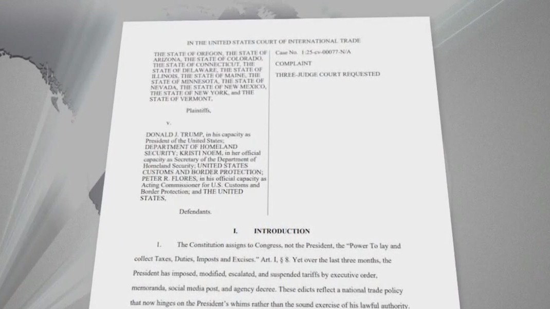 States sue over Trump's tariffs