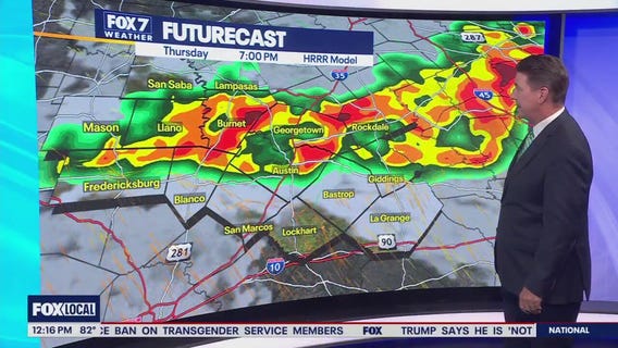 Austin weather: Scattered showers and storms