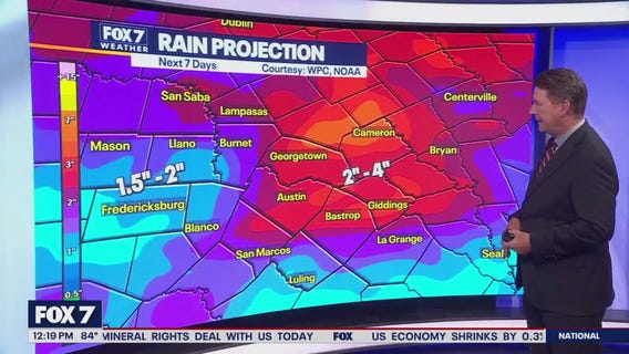 Austin weather: Rainy days expected