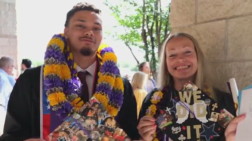 Mom and son earn bachelor's degrees together