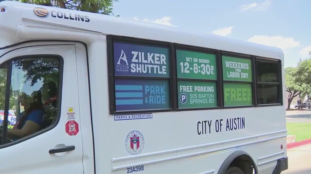 Free shuttle at Zilker Park
