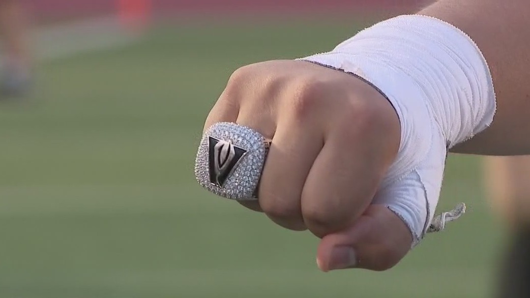 Vandegrift football championship ring ceremony