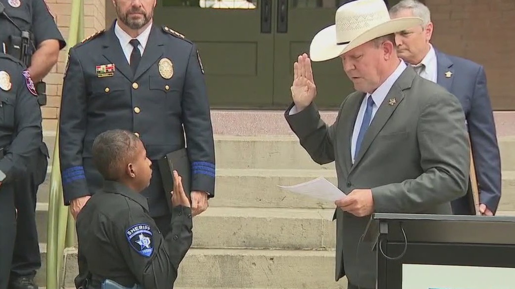 Boy sworn in as honorary member of WilCo agencies