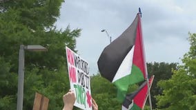 Pro-Palestine protest at Auditorium Shores