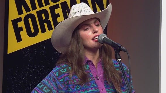 Kristen Foreman performs in FOX 7 Austin studios
