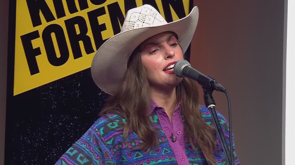 Kristen Foreman performs in FOX 7 Austin studios