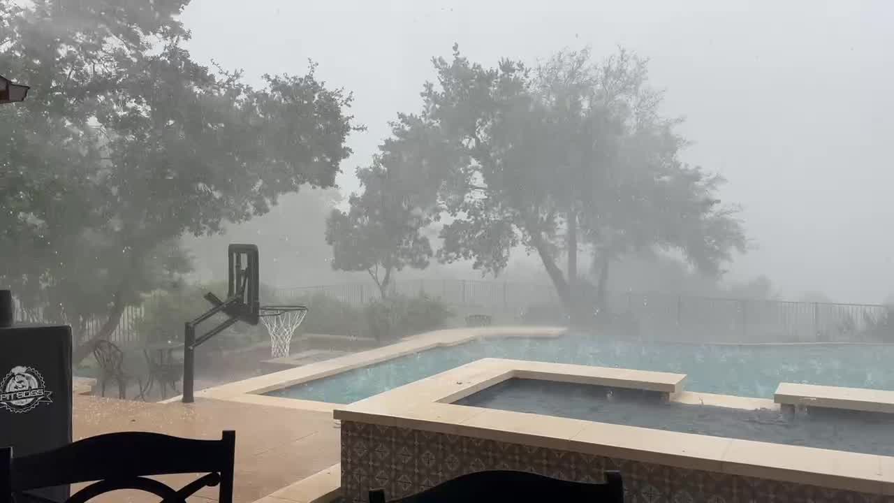 Hail in Leander area